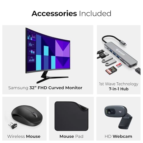 Essential Monitor S3 - 1920x1080 pixels 32 Inches + 7-in-1 Hub + Webcam + Mouse + Mousepad