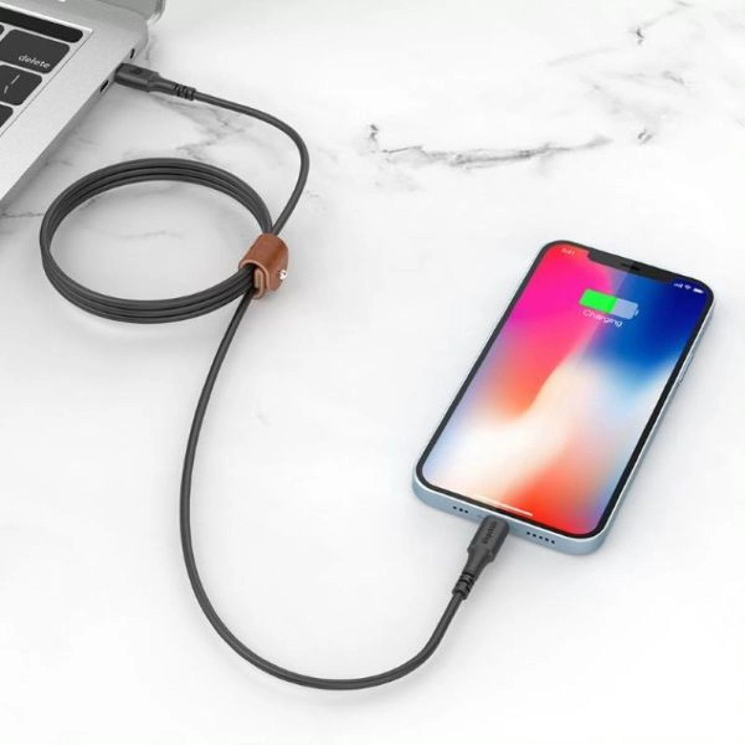 PowerFlow USB Type-C to Lightning Cable 2m