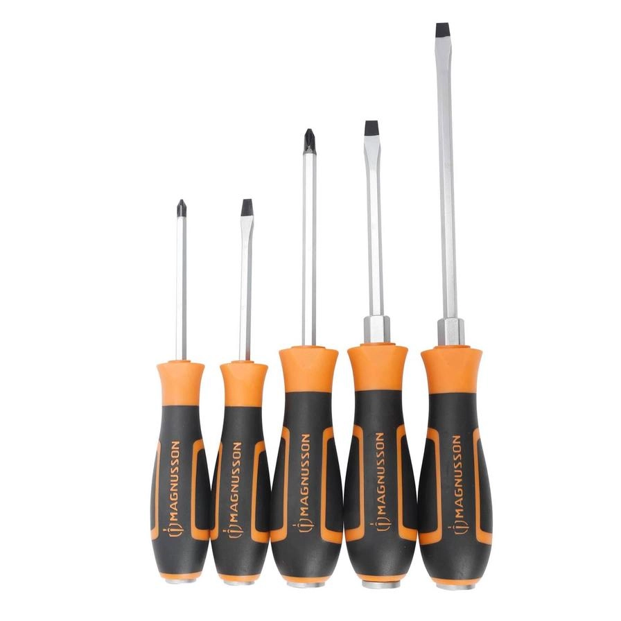 MAGNUSSON SCS19 Slotted and Phillips Screwdriver Set (5 Pcs)