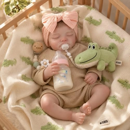 Reborn Baby Doll - 20 inch Soft Cloth Body Sleeping Ages 3+