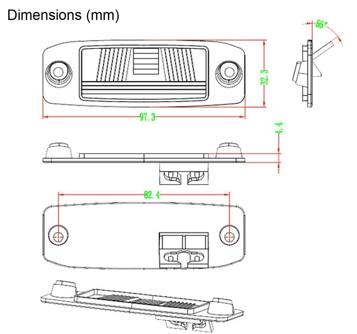Car Rear View Camera - CCD Sony chip