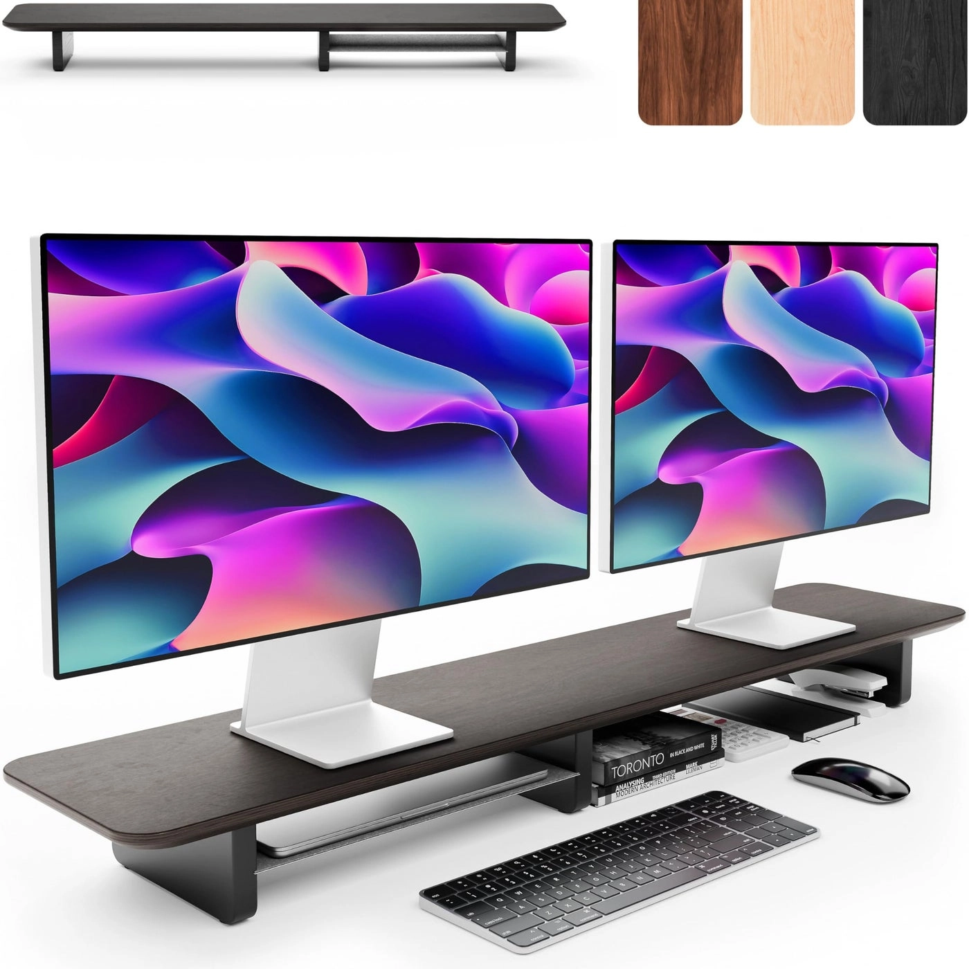 KIVY Dual Monitor Riser - 2 monitors