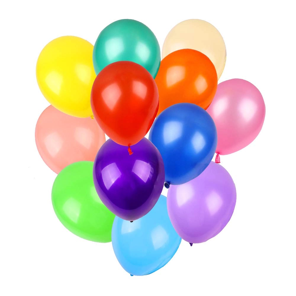 120-Pieces Assorted Colour Balloons - Birthday