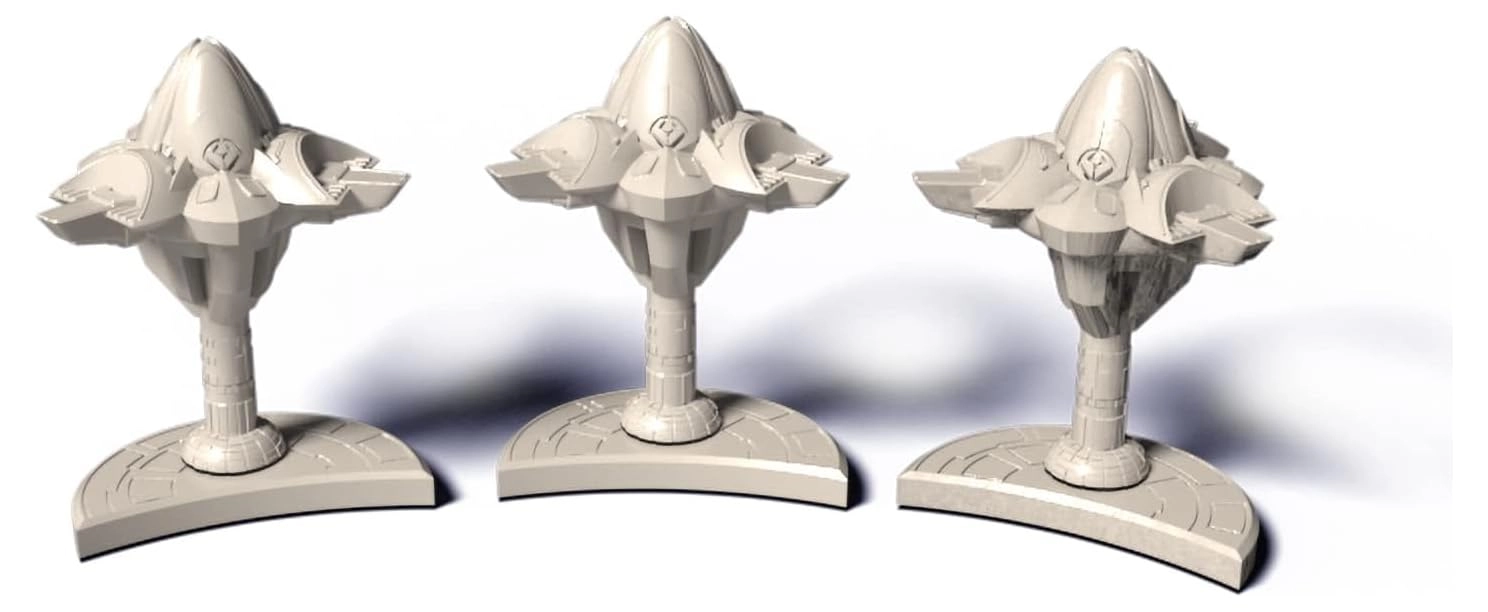 Gale Force Nine Star Trek Ascendancy Ferengi Starbases - Multicoloured Plastic