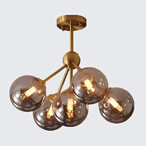 G9 Magic Bean Ceiling Light - Copper-colored and cognac-colored glass 5