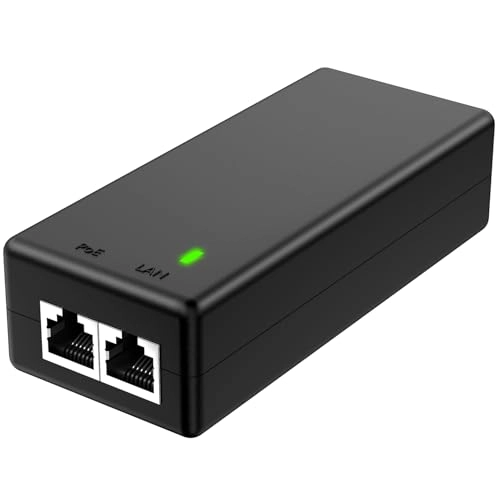 PoE Injector - 48V 30W 2 IEEE 802.3at/af 10/100/1000Mbps