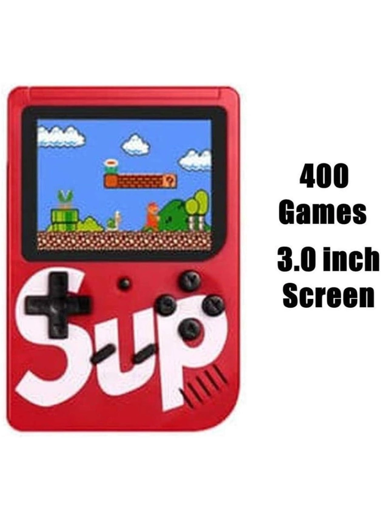 Handheld Game Console - 400 Built-in Games 3-Inch Color Screen Rechargeable Battery