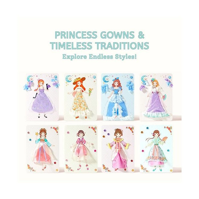 3-in-1 Dress Up Game Set - 30.9 x 30 x 2.9 cm 200 Accessories 3 Years+