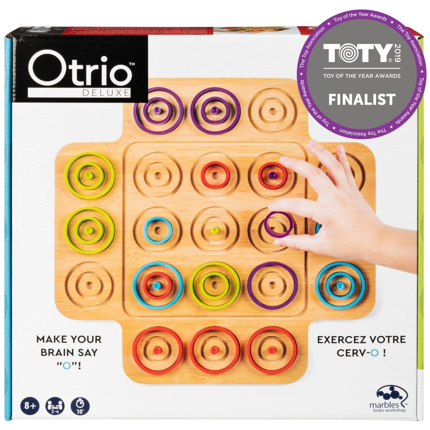 SPIN MASTER GAMES Otrio Puzzle - Wood Strategy Game