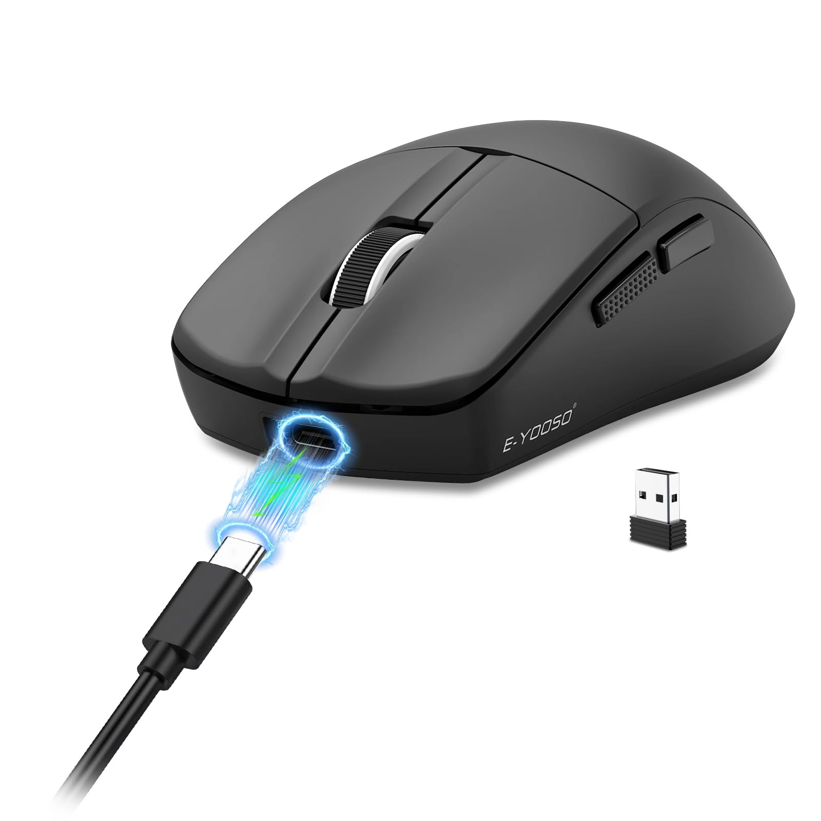 E-Yooso X-54 Ergonomic Gaming Mouse - 2.4Ghz Bluetooth 5.1 USB