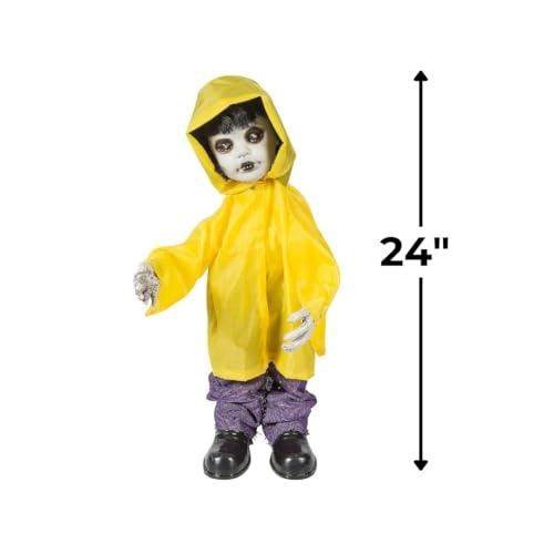 Standing Doll in Raincoat - 83.82 x 38.1 x 12.7 cm Pack of one 36 months - 18 years life-size