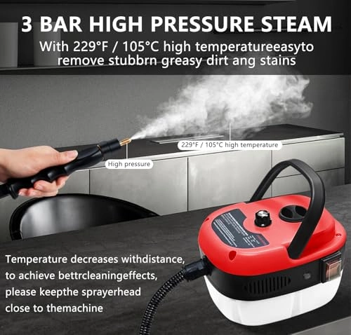 Handheld Steam Cleaner - 3 BAR 1.2L