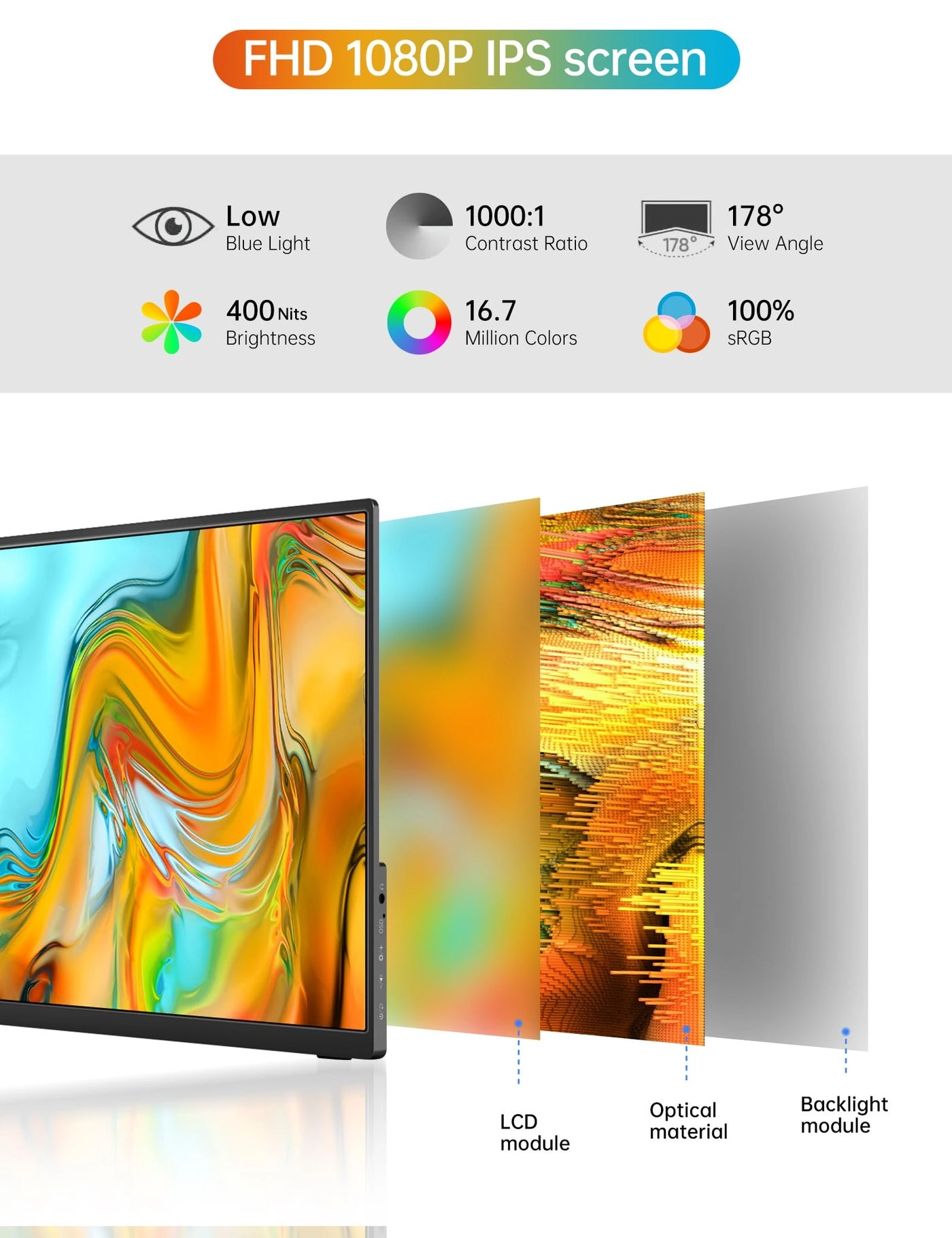 M133Q1 - 2560x1600 13.3 Inches