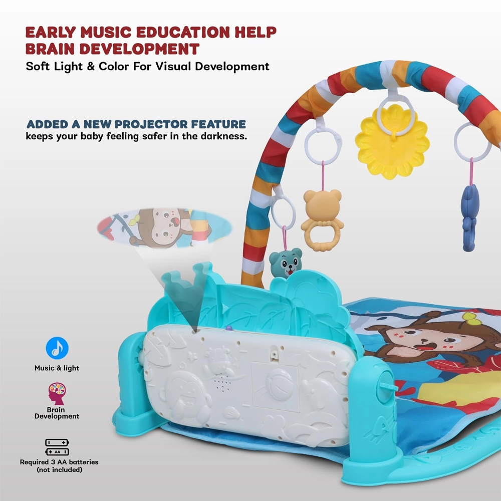 Double-Sided Pedal Piano Activity Playmat - 0 month