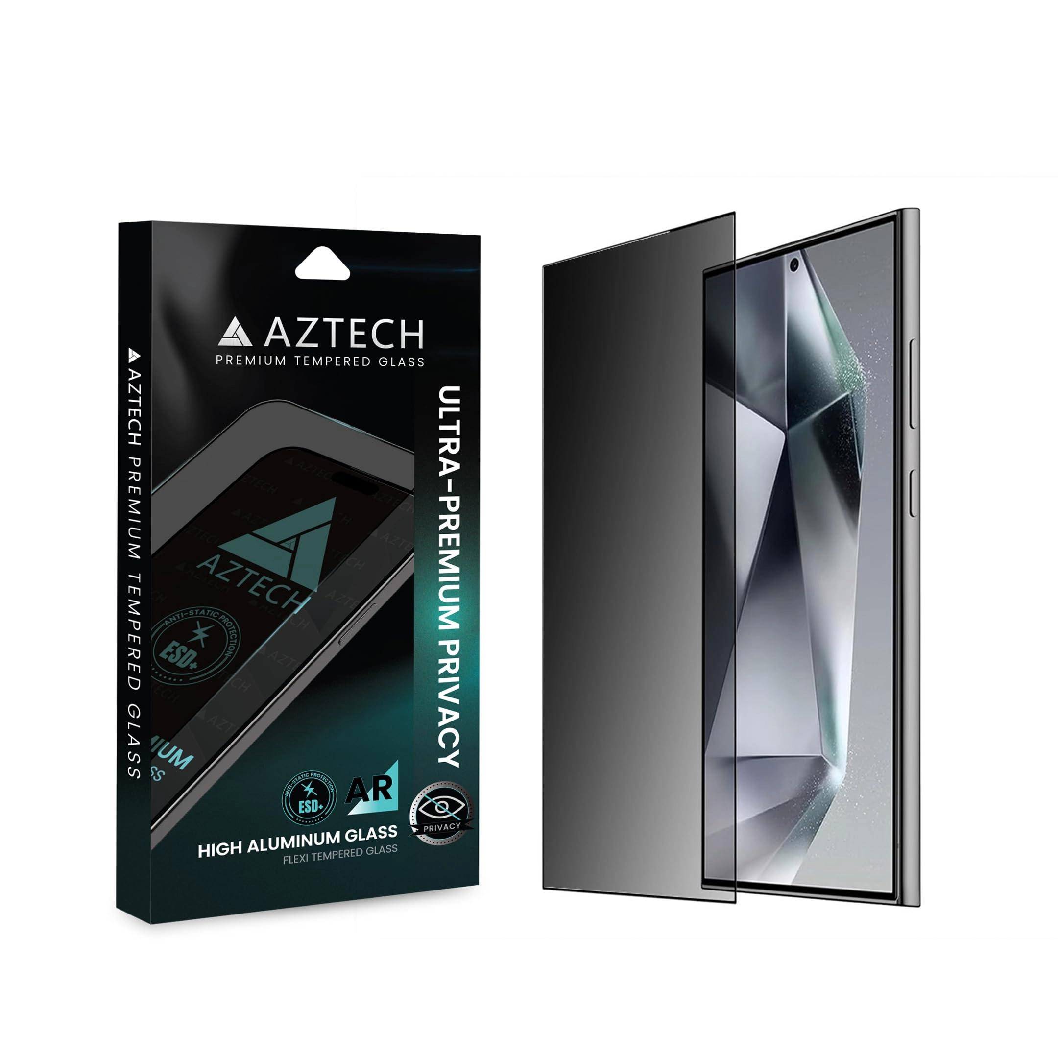 AZTECH Official Store Privacy Tempered Glass Screen Protector for iPhone 16 6.1 Inch