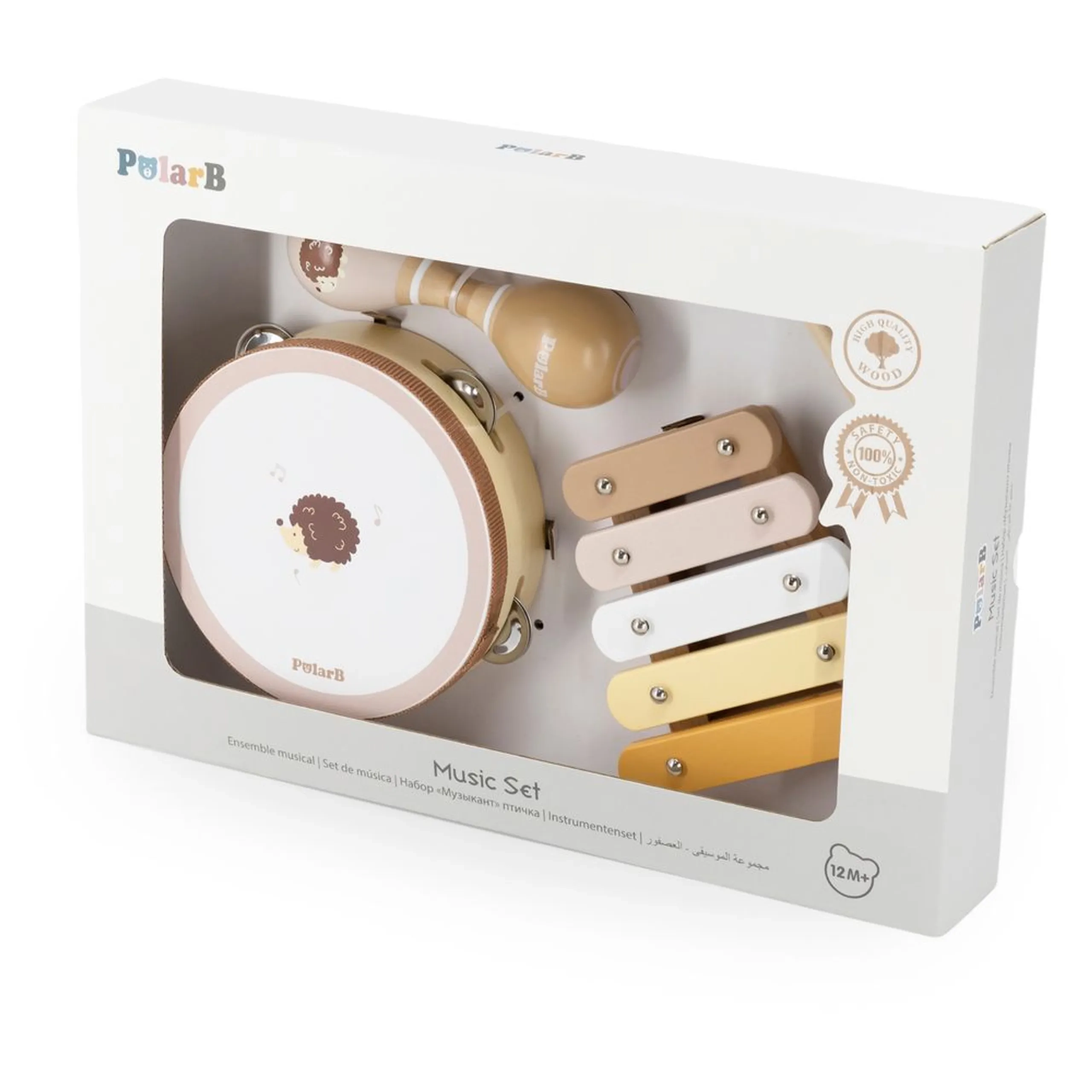 PolarB Hedgehog Musical Toy Set - 12 months+