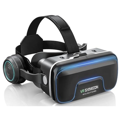 3D Virtual Reality Headset - 4.7-7.2 Android/iOS Black