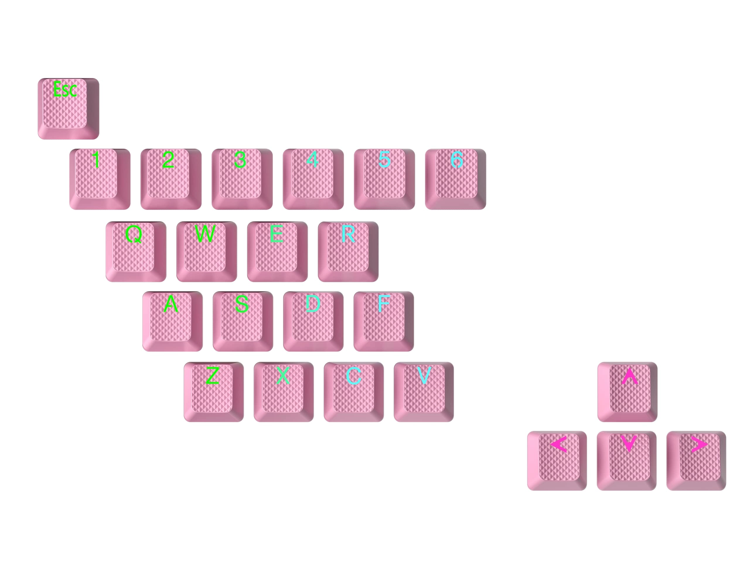 Rubber Keycap Set - OEM Profile Pistachio 23 Keys