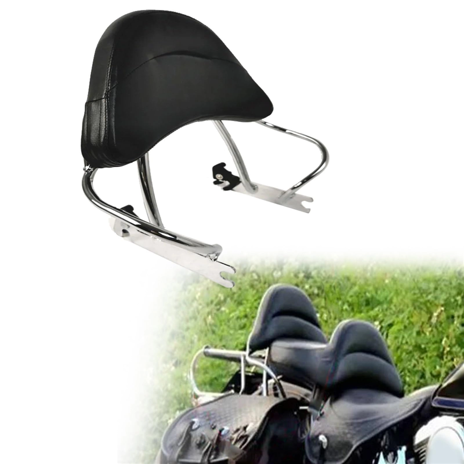 DCXXAN Passenger Sissy Bar Backrest - Harley Heritage Softail 1340 FXSTS FLSTS 1996 1997 1998 1999 2000 2001 2002 2003 2004 2005 2006 2007