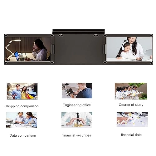 Portable Dual Monitor Screen Extender - 13.3 inch