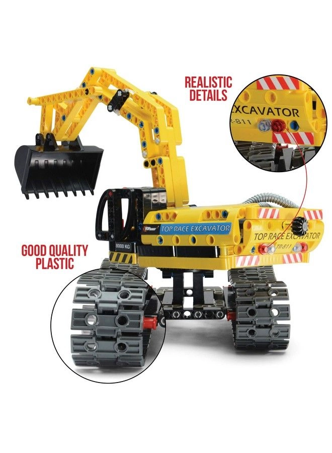 2 In 1 Model Set Excavator Toy And Robot Toy - Construction