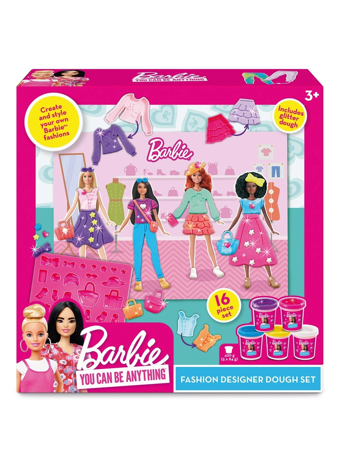 Barbie Fashion Designer Dough Set - 5+ years