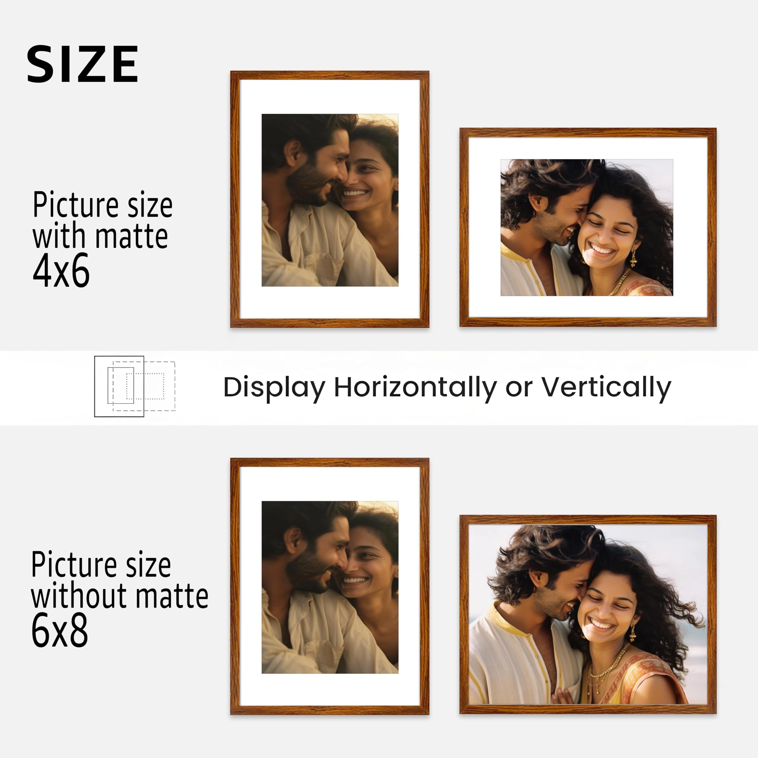 Collage Picture Frame - 6x8 Inch 9