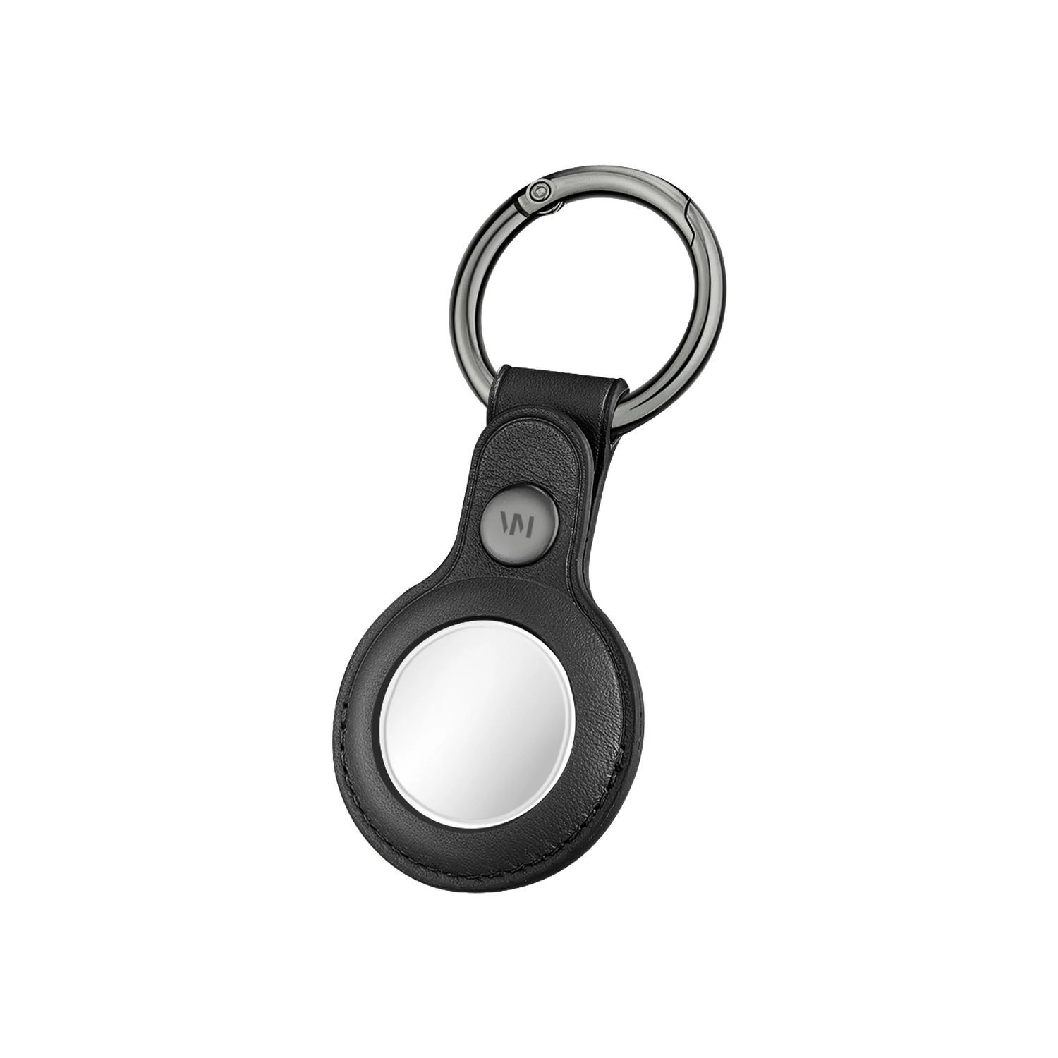 VIVA-AIRTAG-ATXBLK - Black Durable Zinc Alloy Carabiner