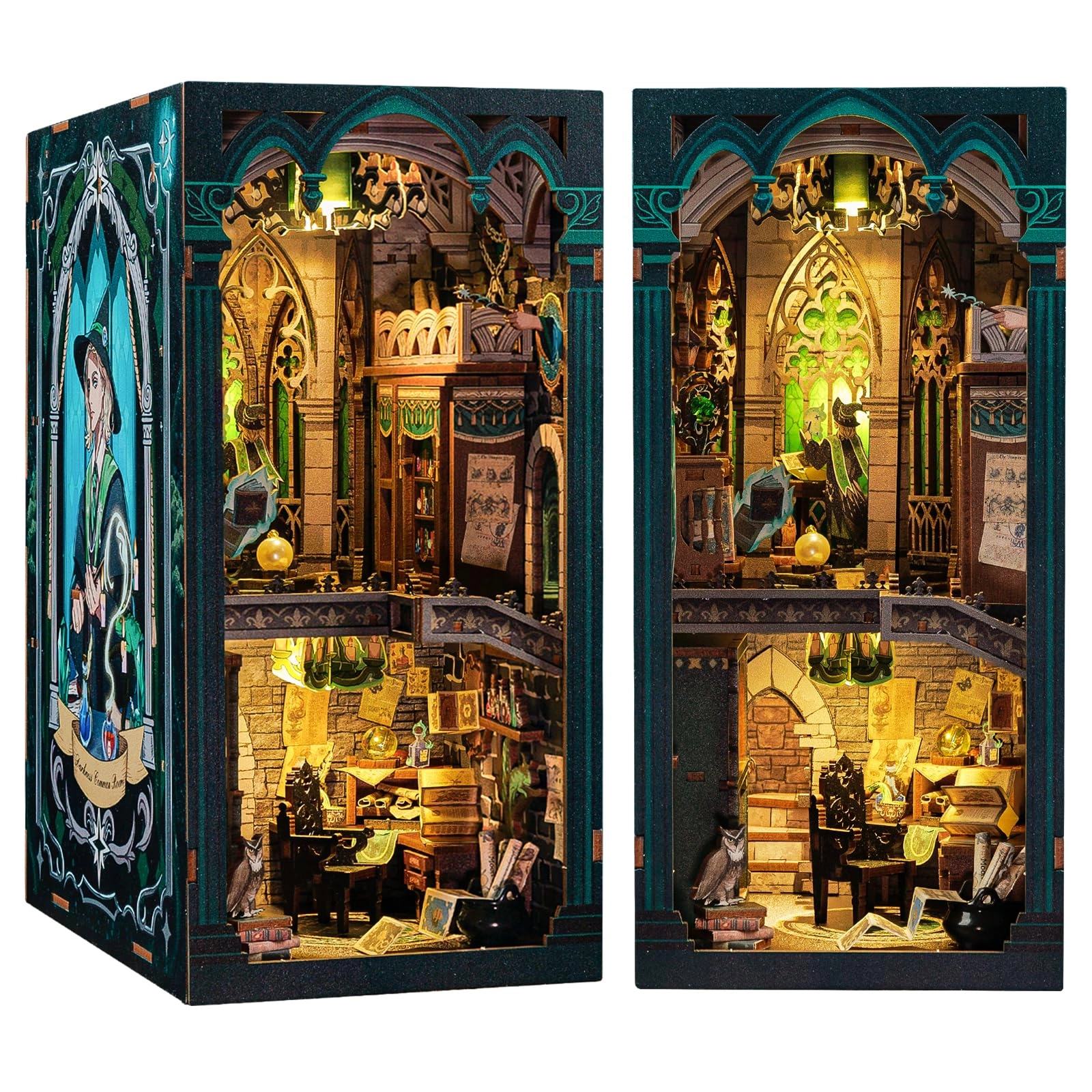 CuteBee Book Nook Kit - Darkness Common Room miniature