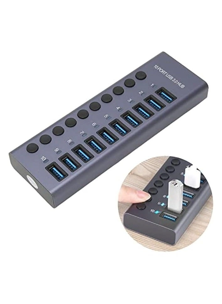 USB 3.0 Hub - 10 Port 60W