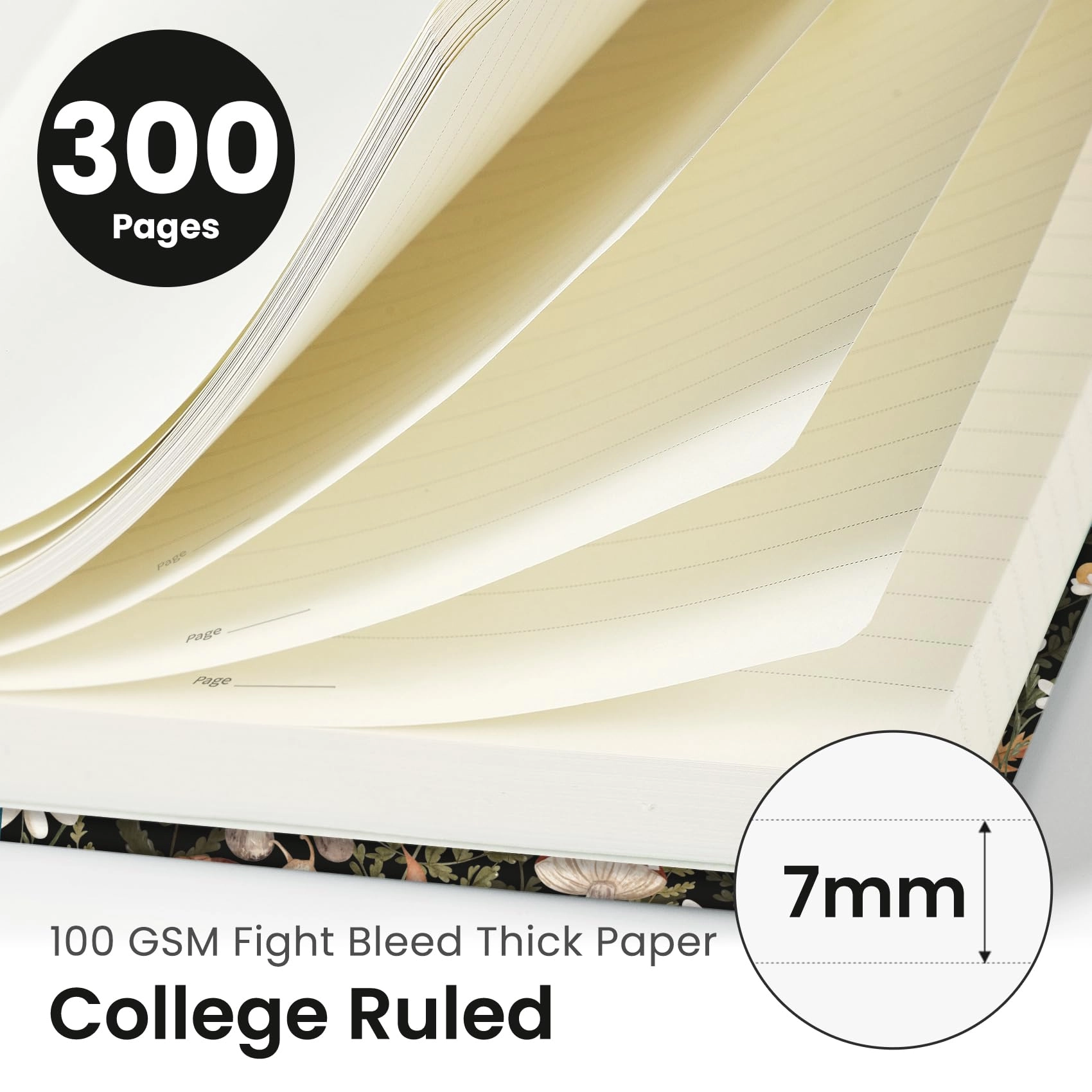 Spiral Notebook B5 Spiral - Lined 300 Pages