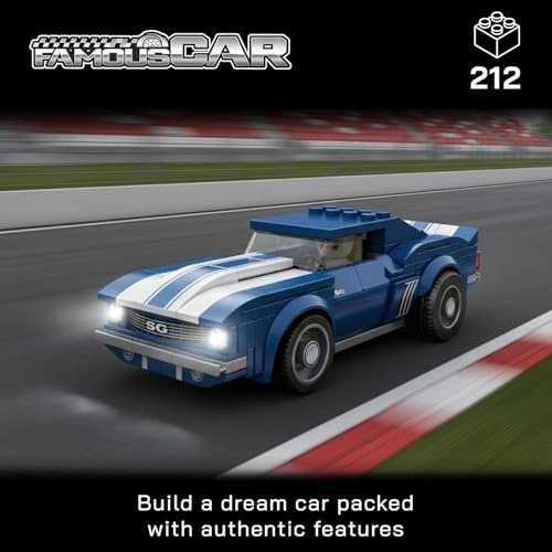 Champions Famous GT Race Car Model Kit - Mustang Shelby GT500 Building Set