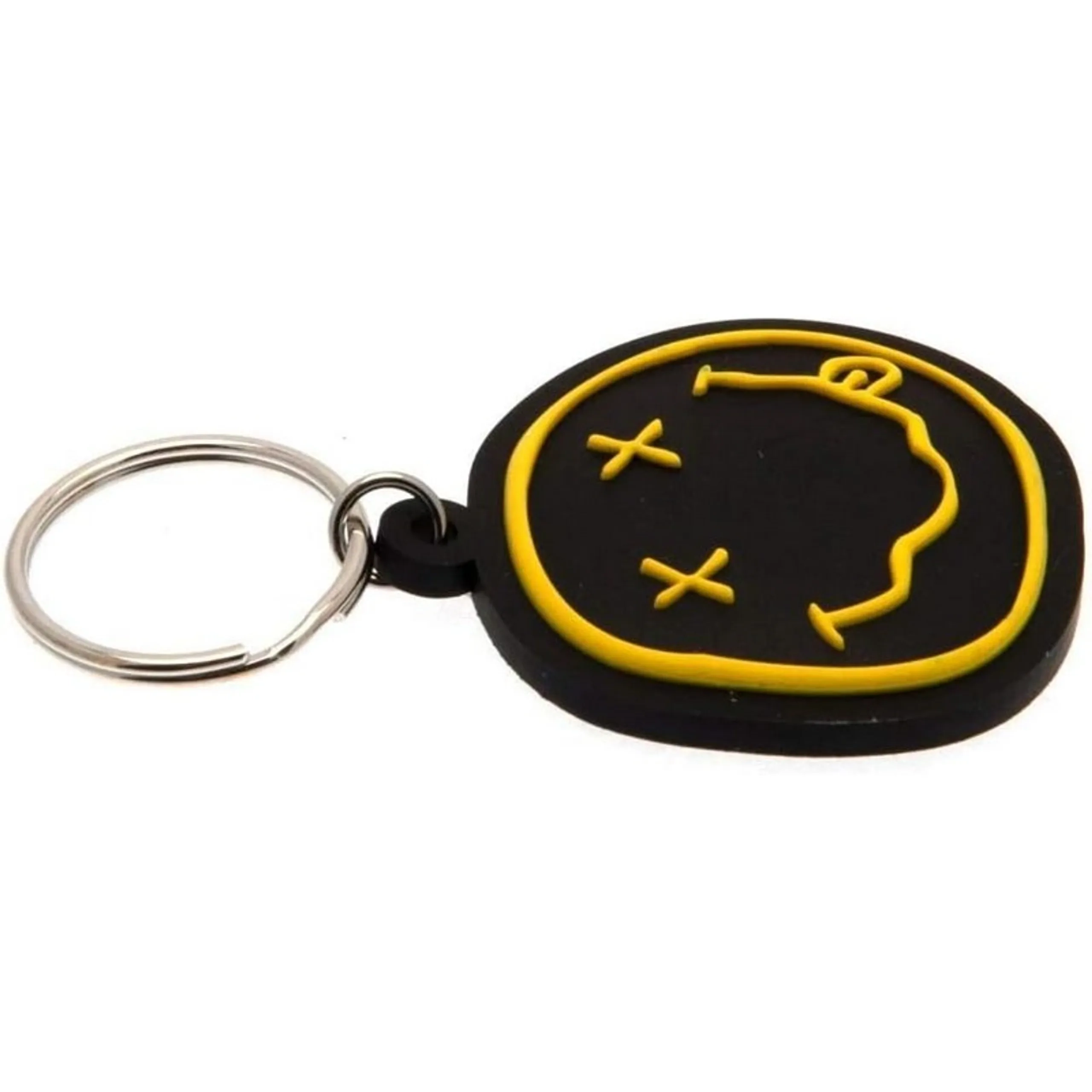 Nirvana Smiley Woven Keychain