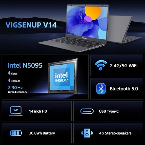 V14 N5095 - 14'' N5095 8GB DDR4 128GB SSD