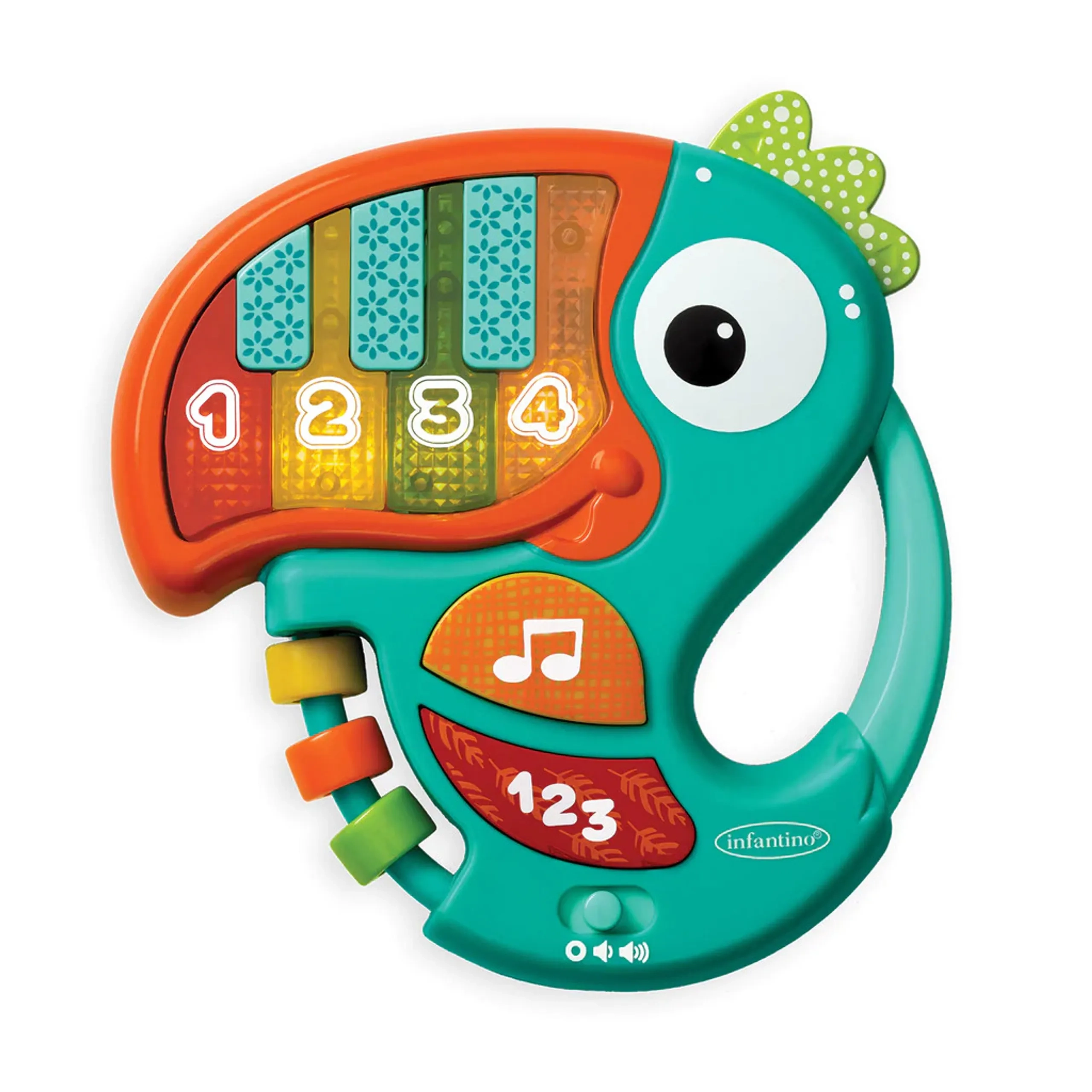 Infantino Piano & Numbers Learning Toucan - Suitable for 6-24 months
