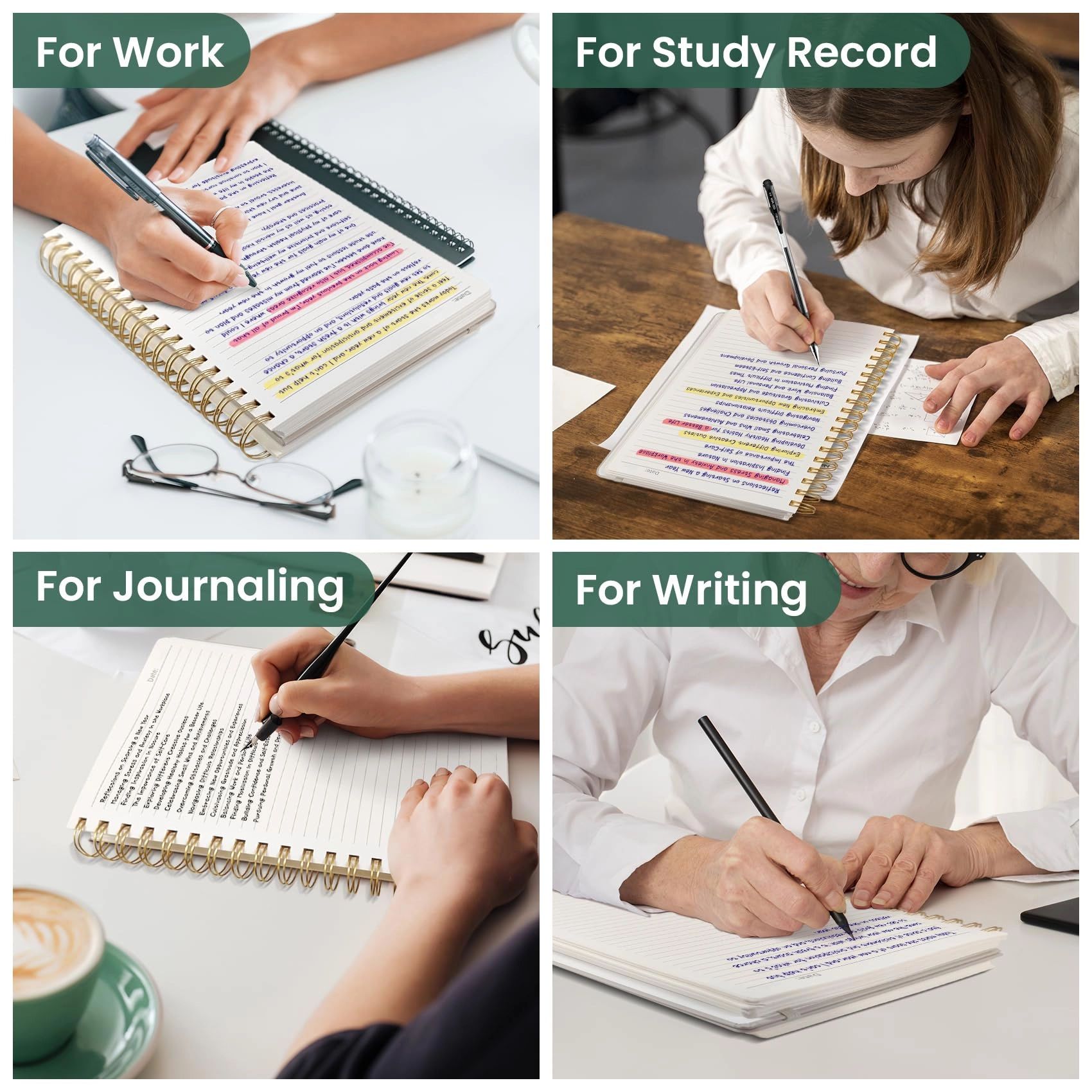 Spiral Notebook B5 Spiral - Lined 300 Pages
