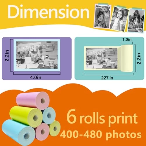instant print camera paper - 6 pieces 2.2 Inches