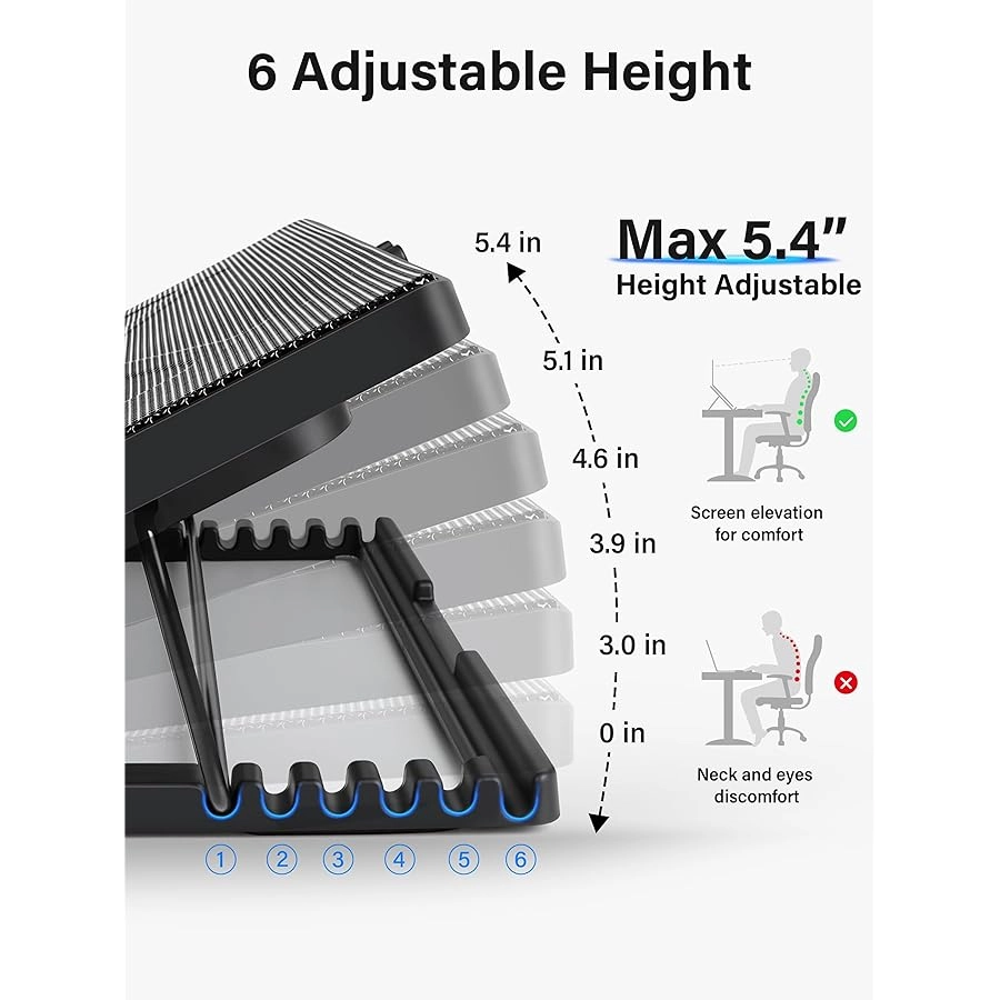 Laptop Cooling Pad - 5 12"-17"