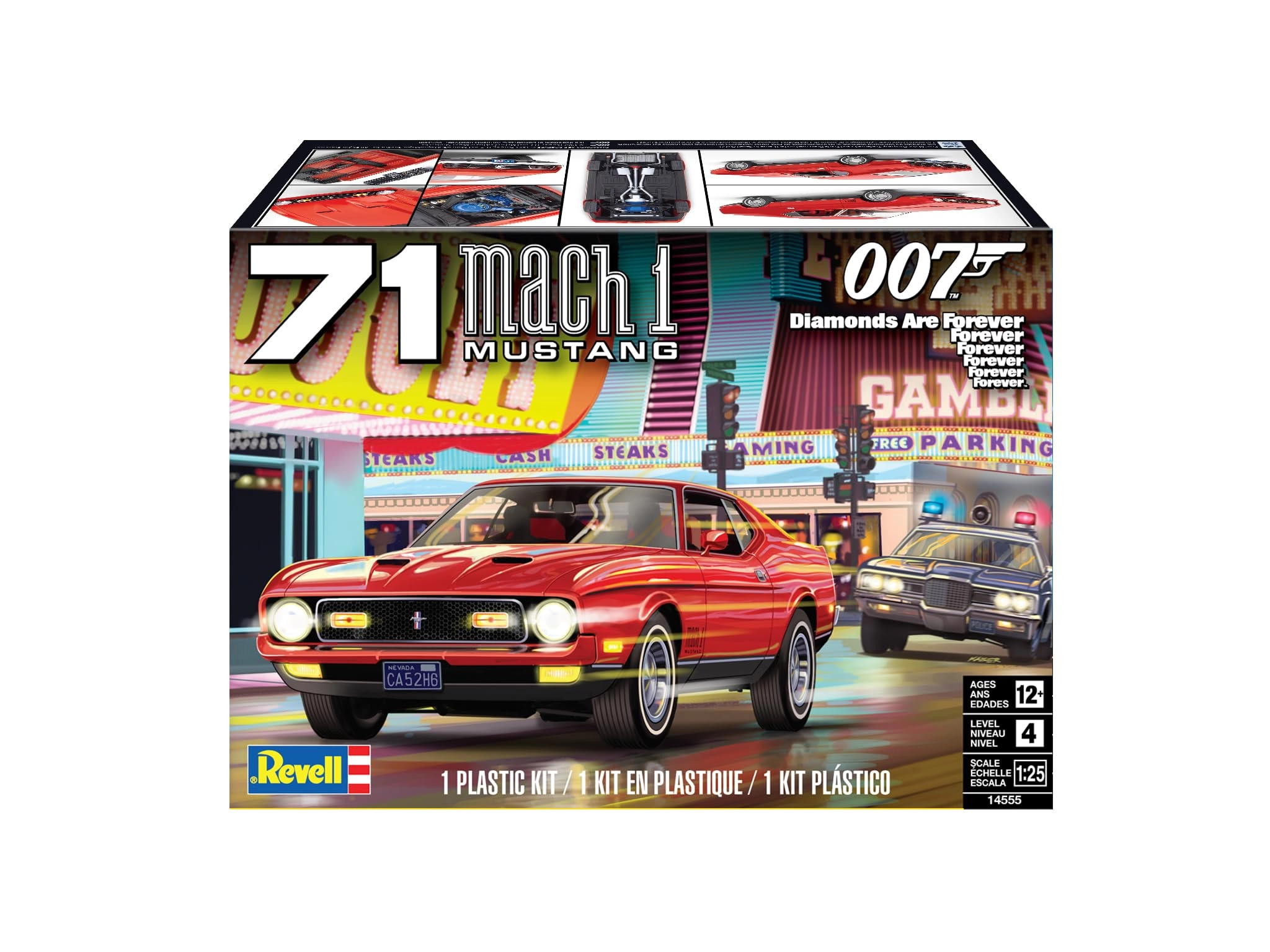 James Bond 71 Ford Mustang Mach 1 429 Model Kit (14555) - 1:25