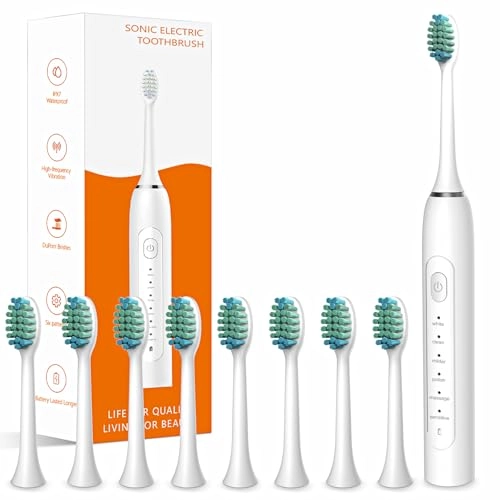 Sonic Electric Toothbrush - 6 Modes 8 Brush Heads