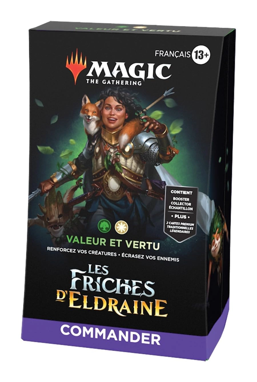 Magic: the Gathering Les Friches d'Eldraine - Valeur et Virtue - French 100pcs