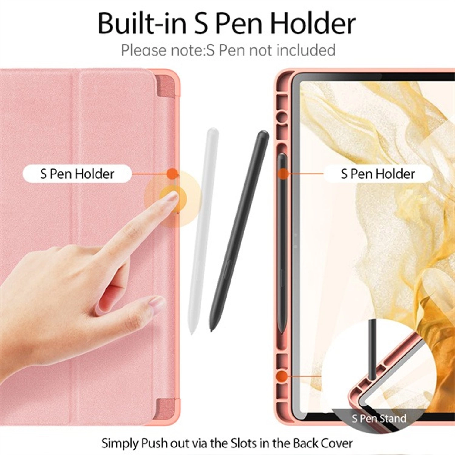 Case with S Pen Holder for Samsung Galaxy Tab S8 (X700/X706)
