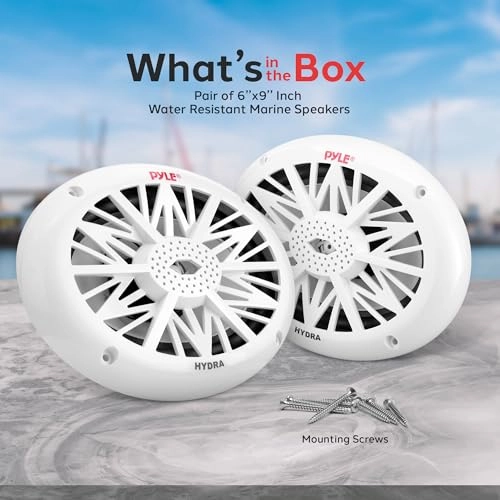Dual Marine Speakers - 6x9 Inch 260 Watt
