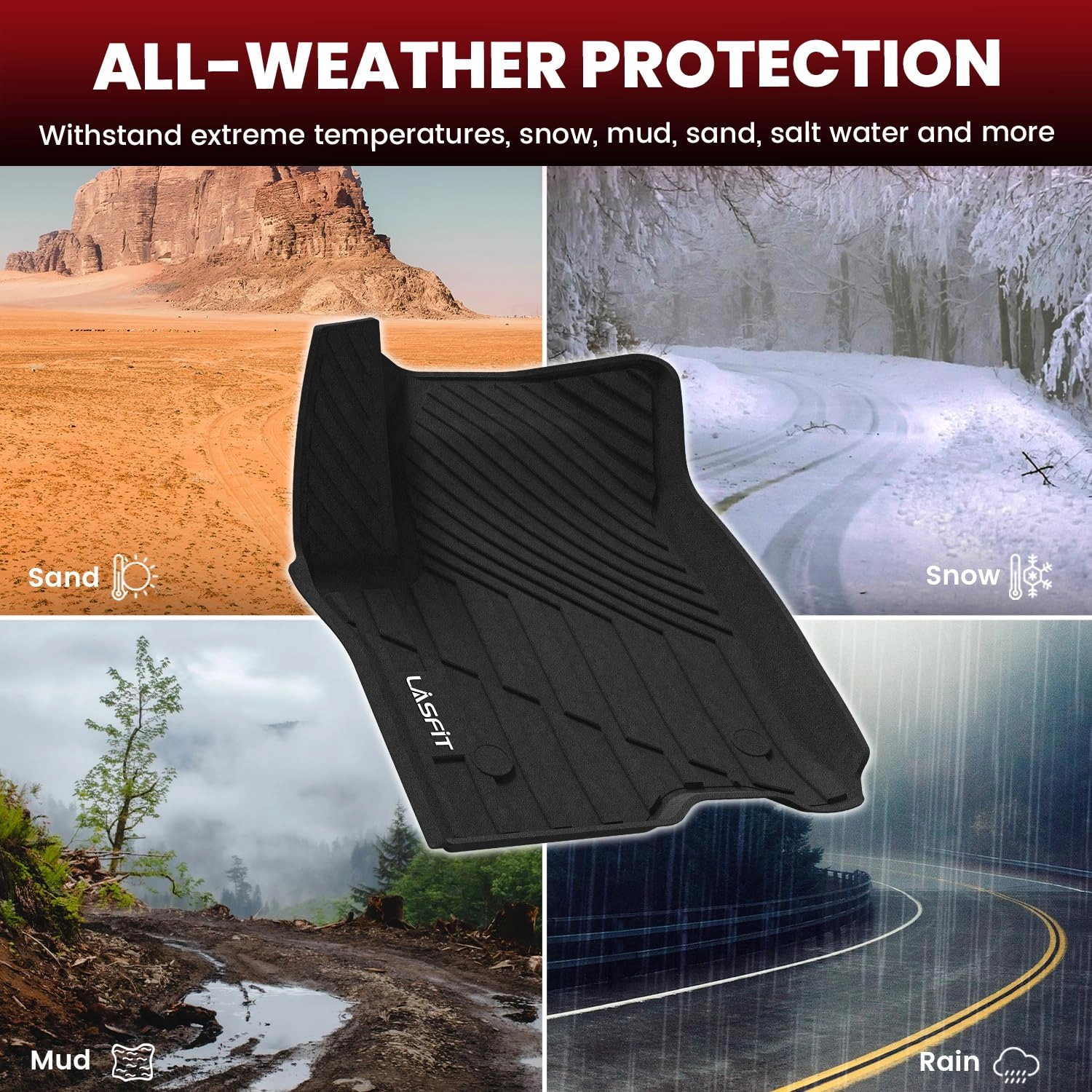 Floor Mats & Cargo Liner - Chevrolet Chevy Tahoe Yukon Escalade 2021-2026 7 Seats