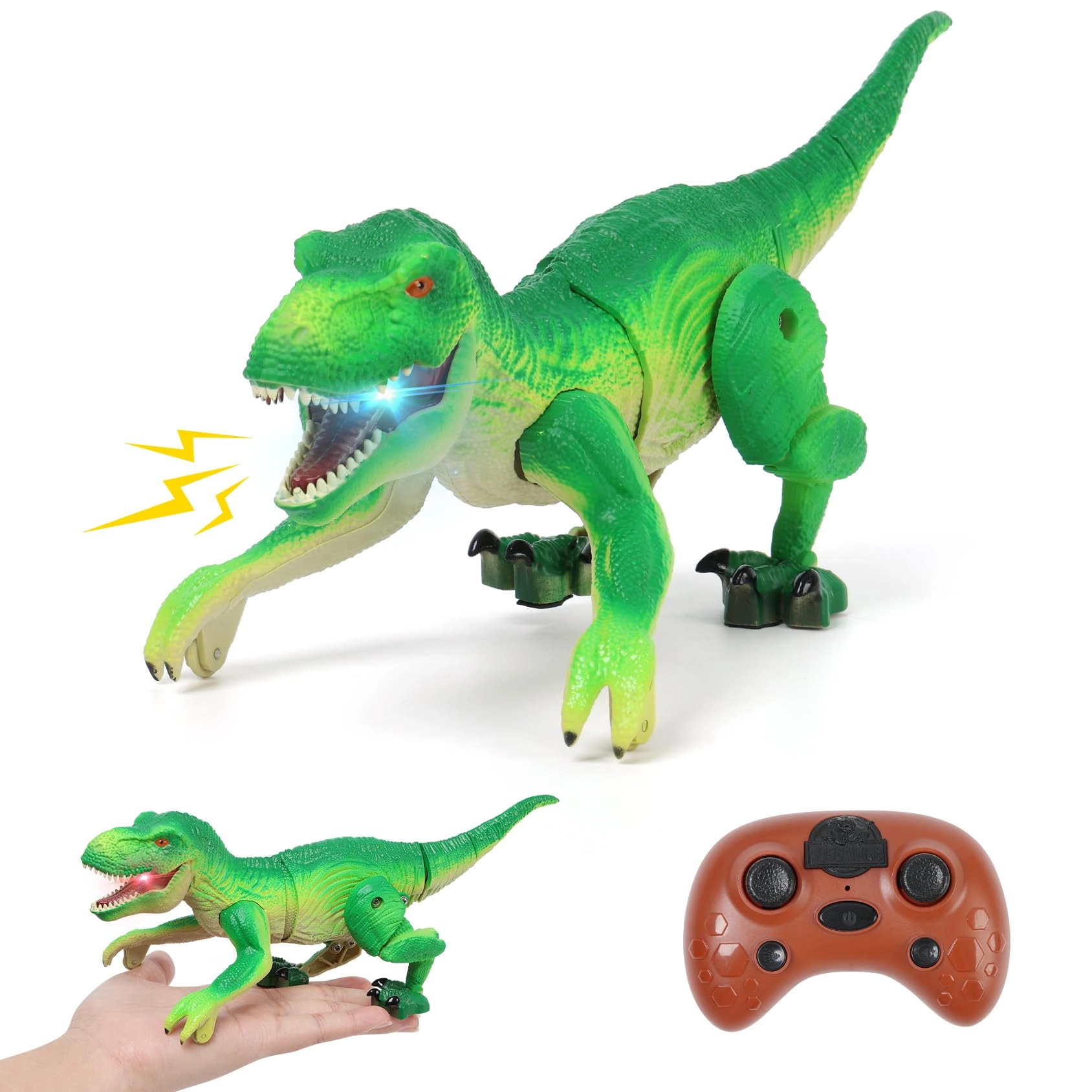 IQKidz 063 - Green Tyrannosaurus-Rex Rechargeable