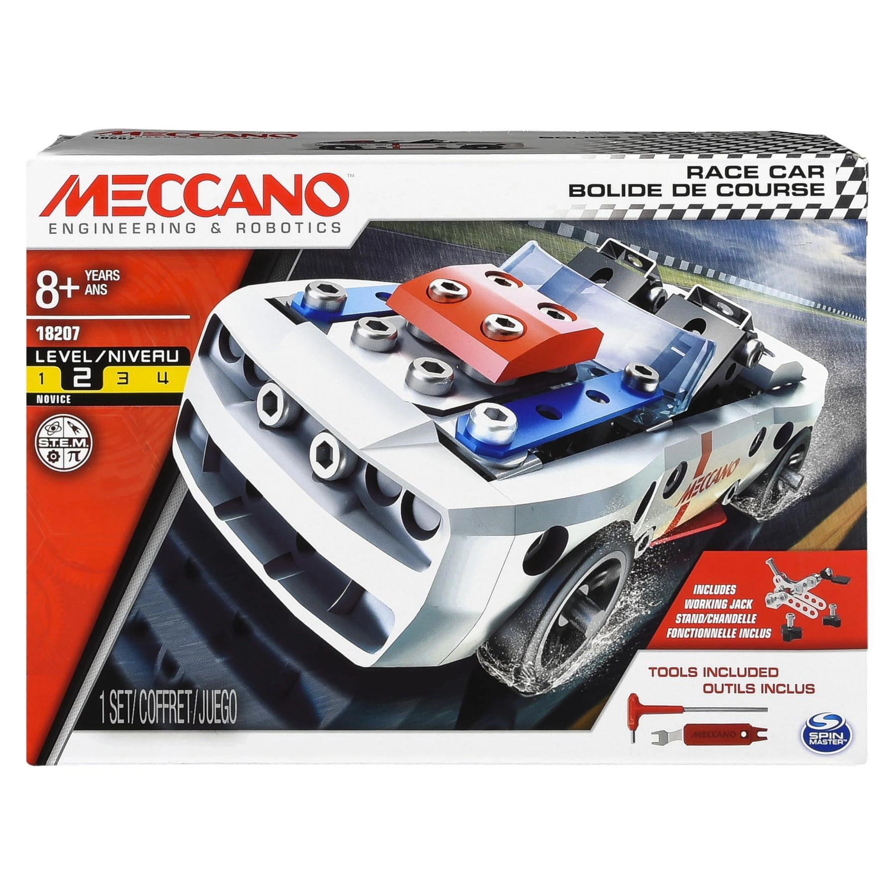 Spin Master Engineering & Robotics Race Car - 200 pcs for ages 8+
