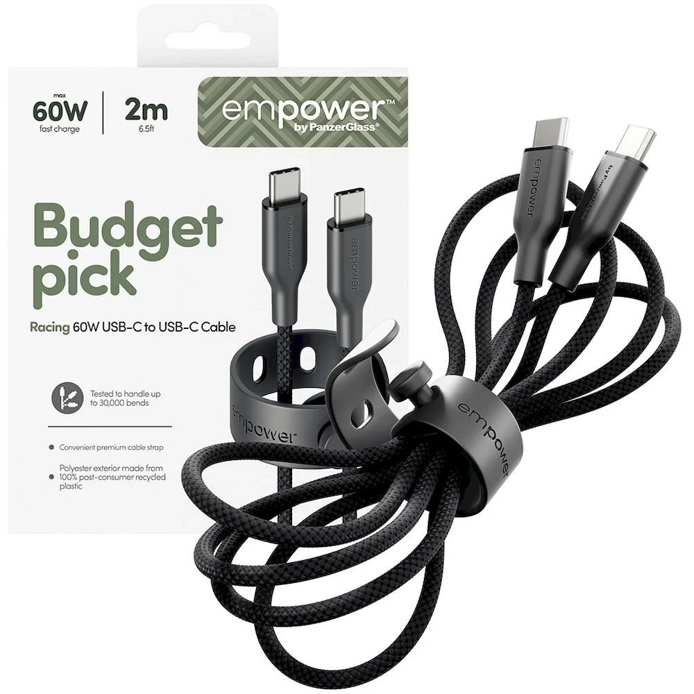 PanzerGlass Empower Cable 60W USB-C to USB-C 2.5m
