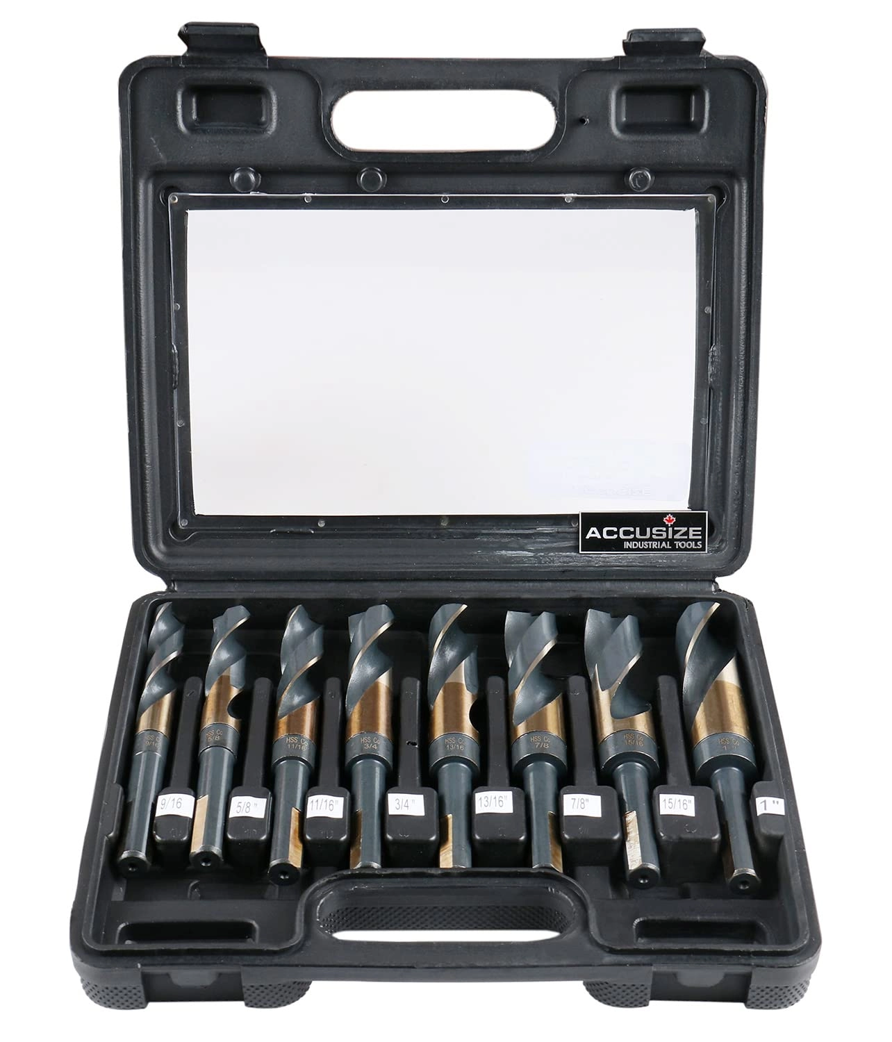 Accusize Industrial Tools M35 HSS5 Cobalt - 8piece set