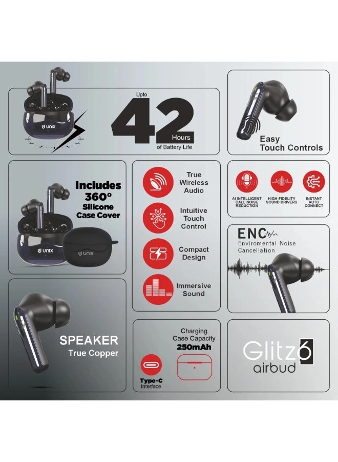 Glitz6 Airbud Z6 - Wireless Earbud