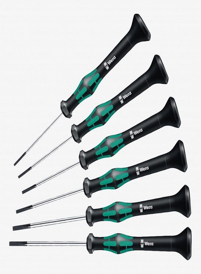 Wera 2035/6 Kraftform Micro Slotted Screwdriver Set